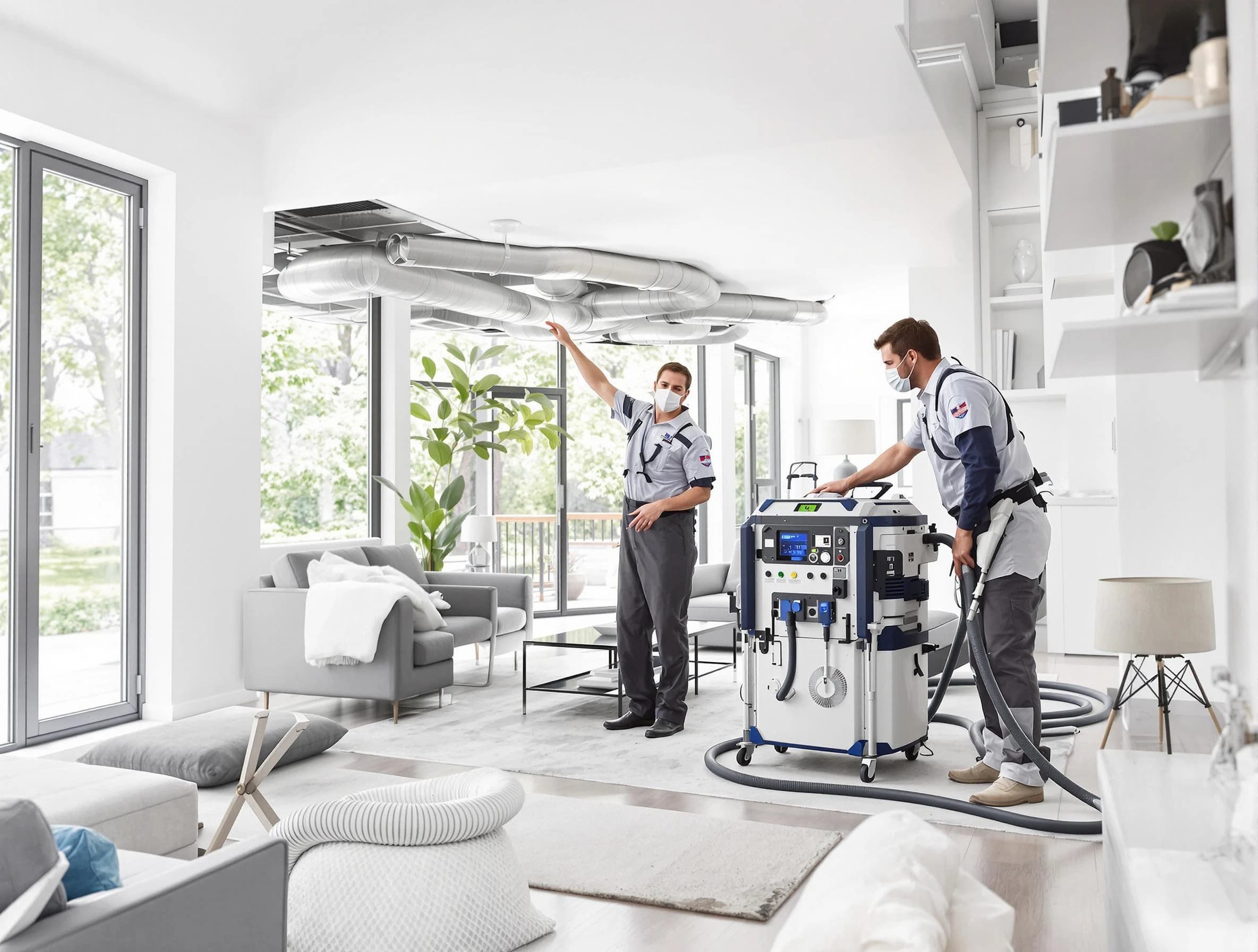 Kearns Air Duct Cleaning professional conducting pure air duct cleaning with state-of-the-art equipment in Kearns