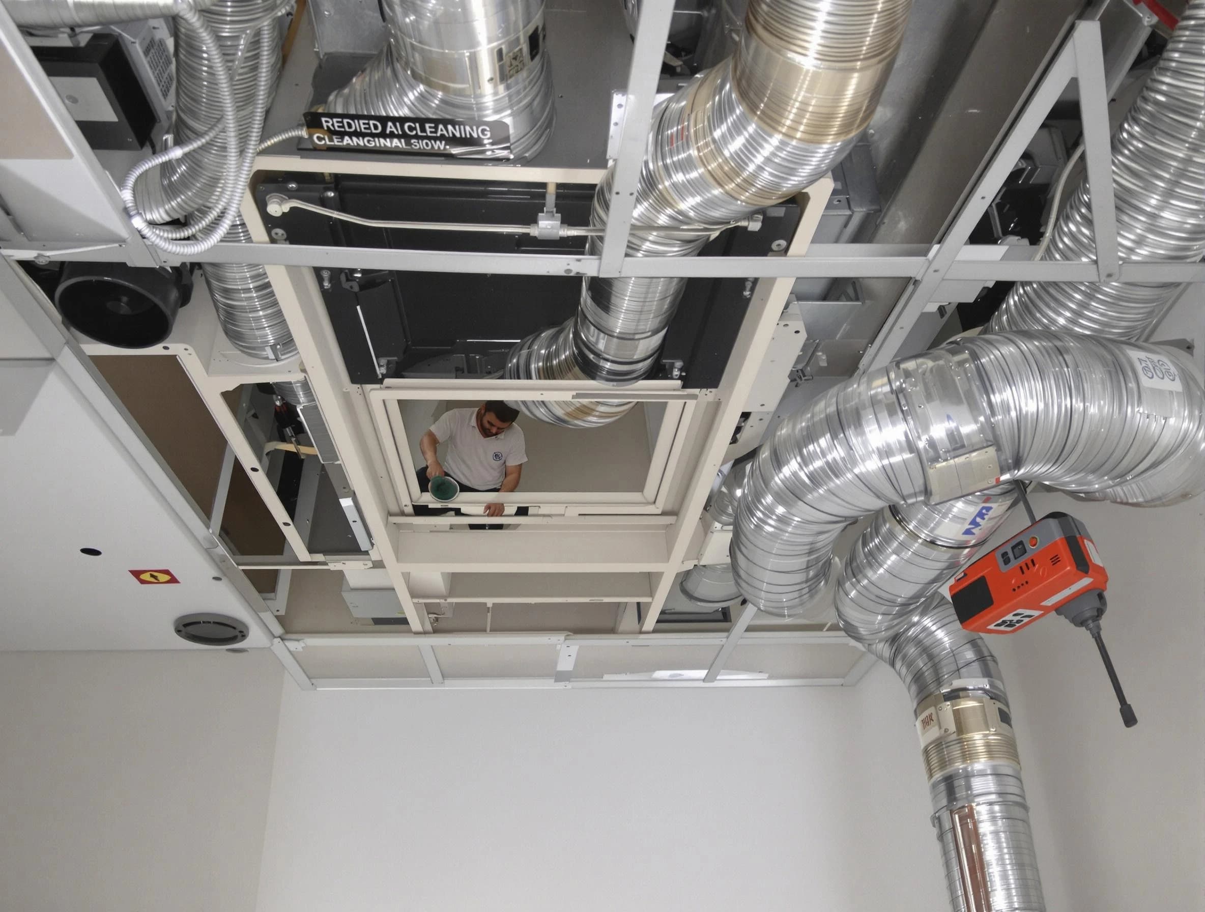 Kearns Air Duct Cleaning technician performing detailed central duct system cleaning in Kearns