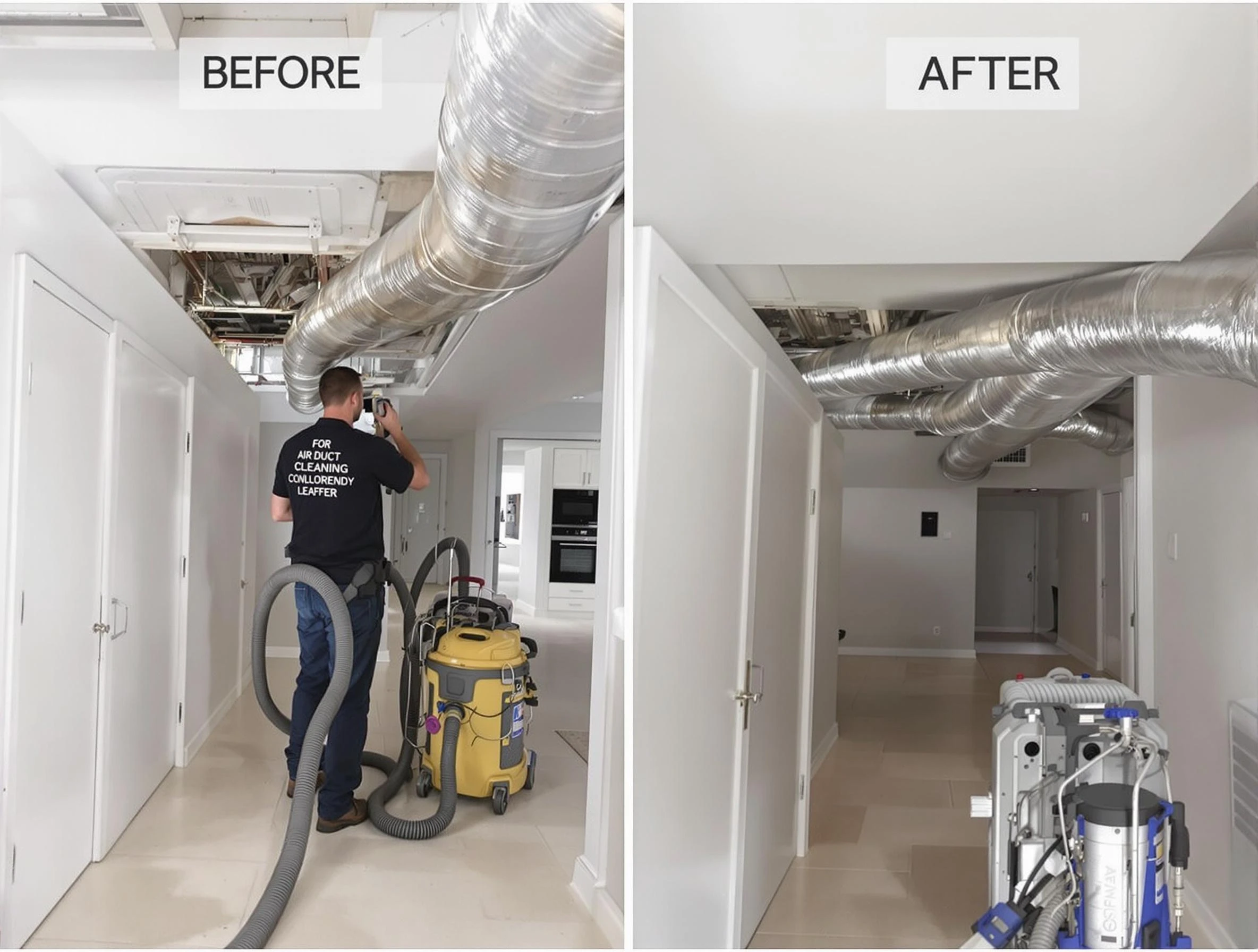 Kearns Air Duct Cleaning professional performing thorough air duct cleaning in Kearns