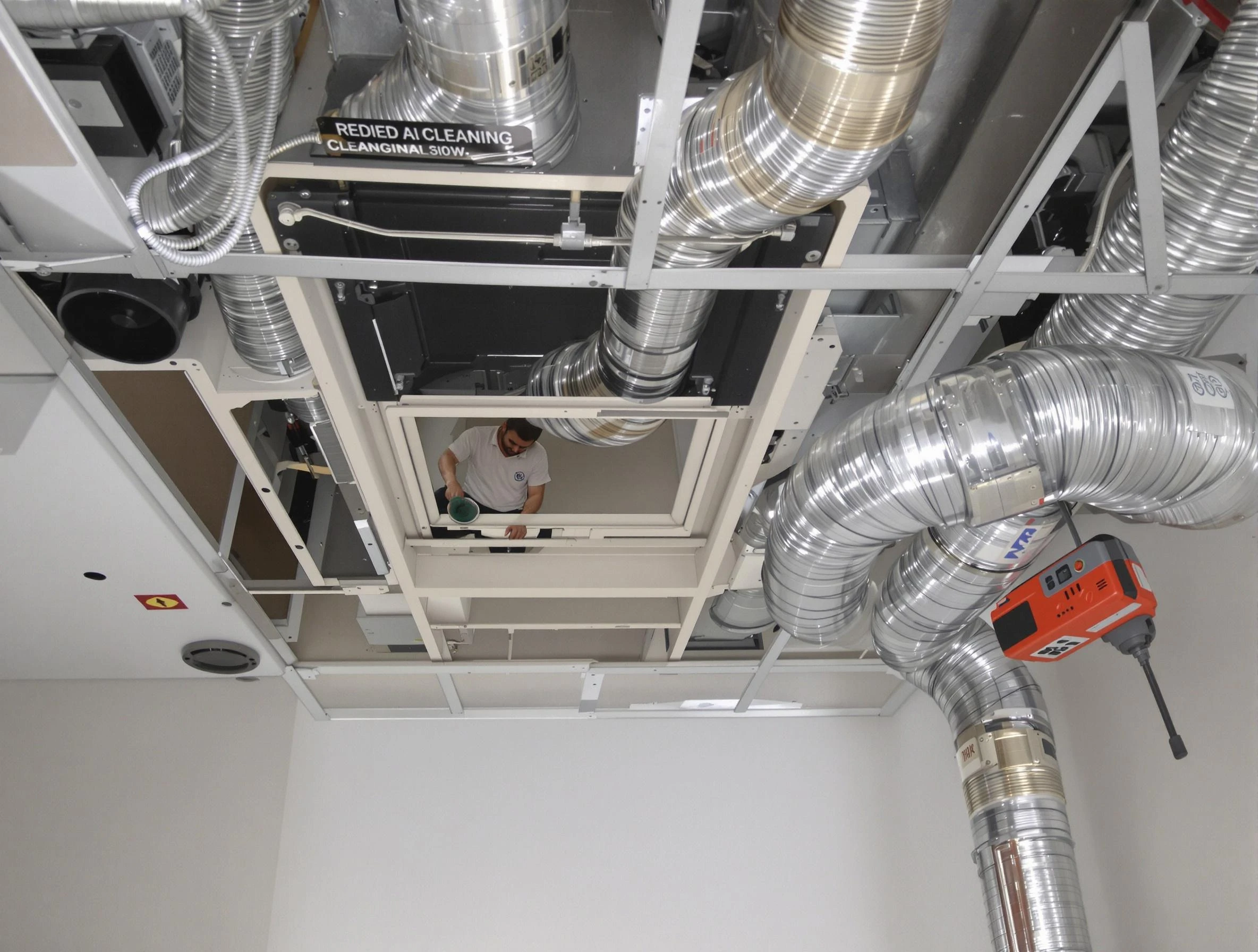 Kearns Air Duct Cleaning technician performing detailed central duct system cleaning in Kearns