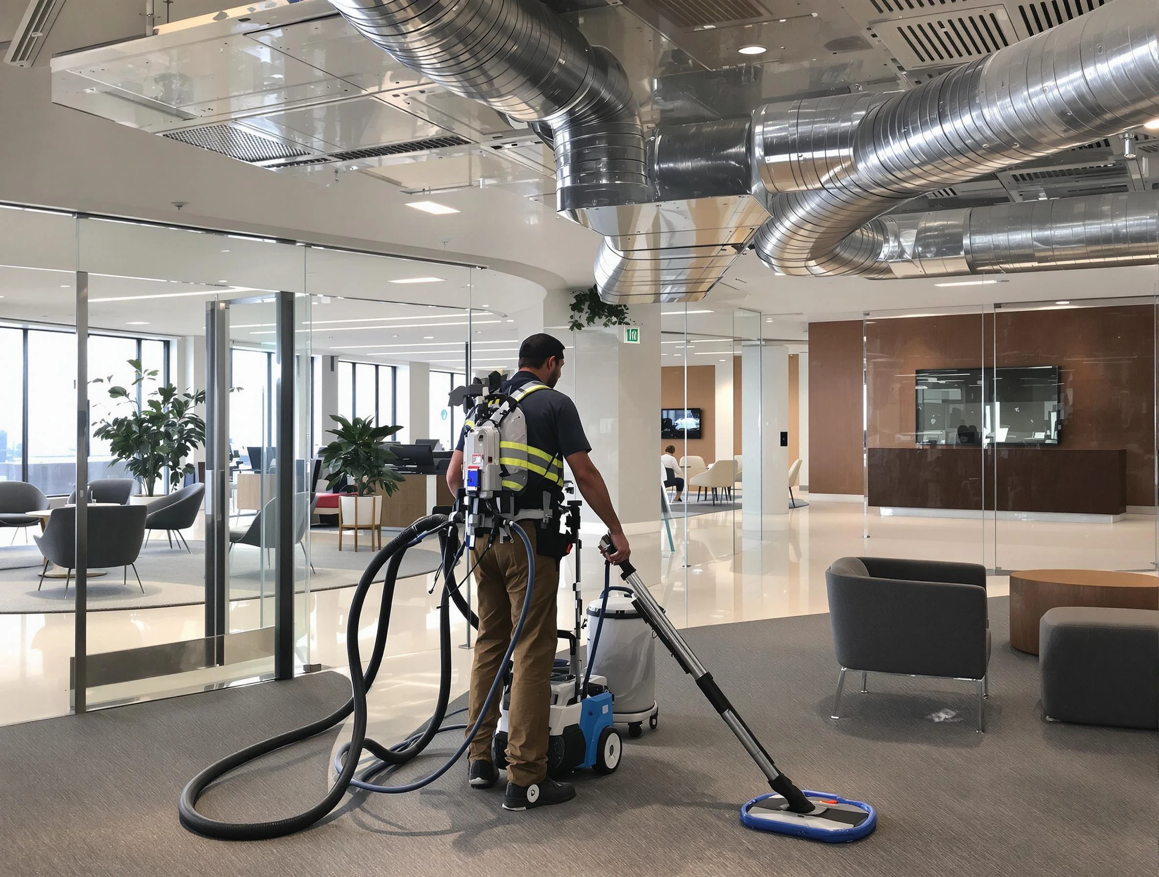 Commercial duct cleaning service by Kearns Air Duct Cleaning in Kearns