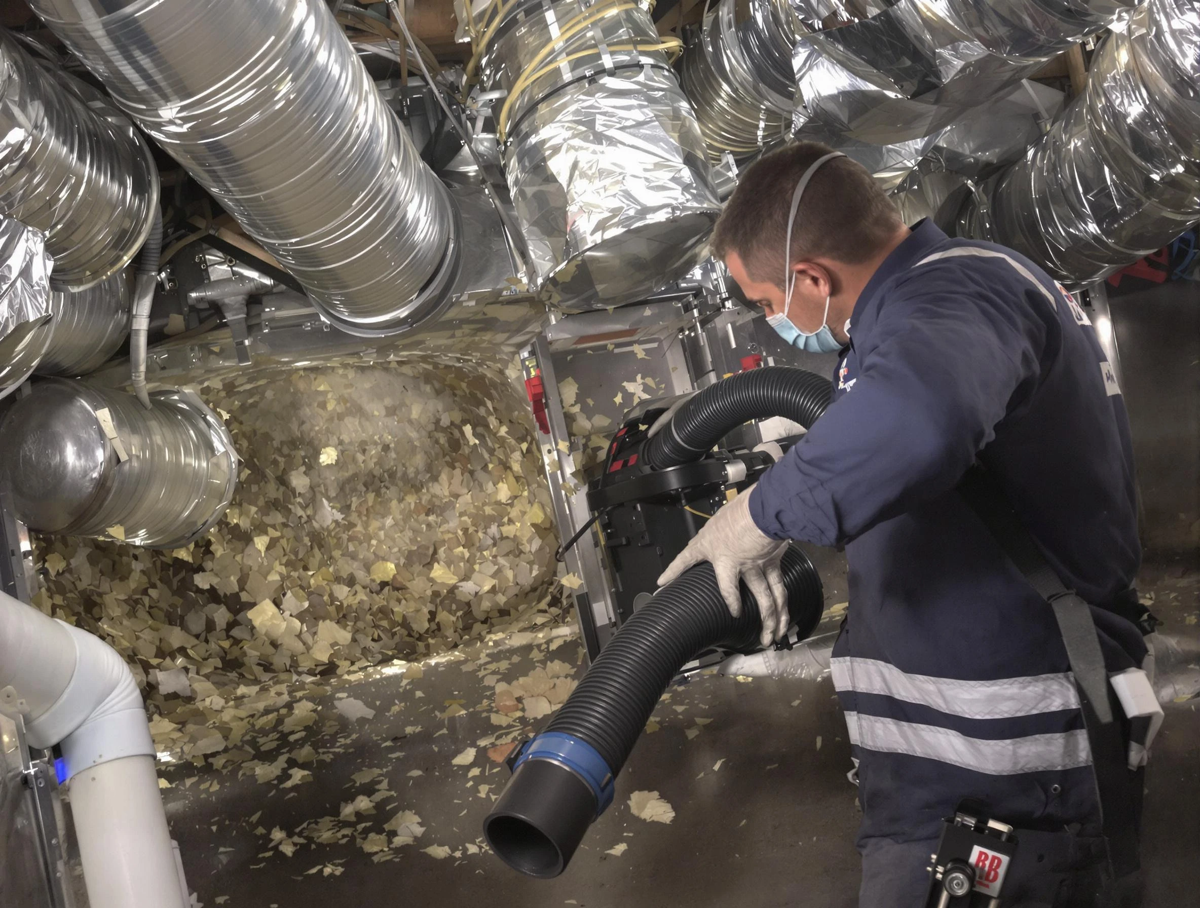 Kearns Air Duct Cleaning specialist operating negative pressure cleaning equipment for thorough duct maintenance in Kearns