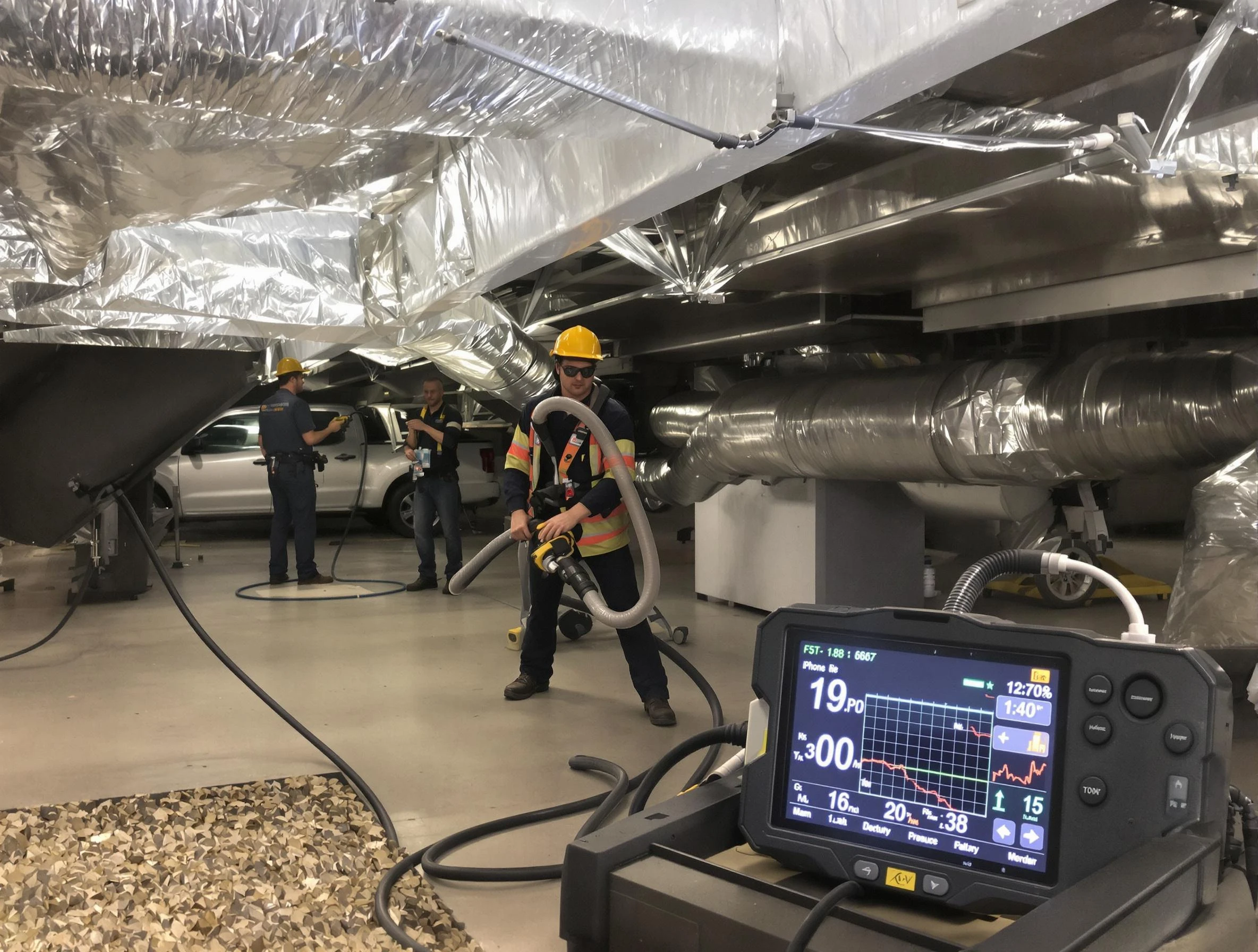 Professional negative pressure duct cleaning by Kearns Air Duct Cleaning in Kearns