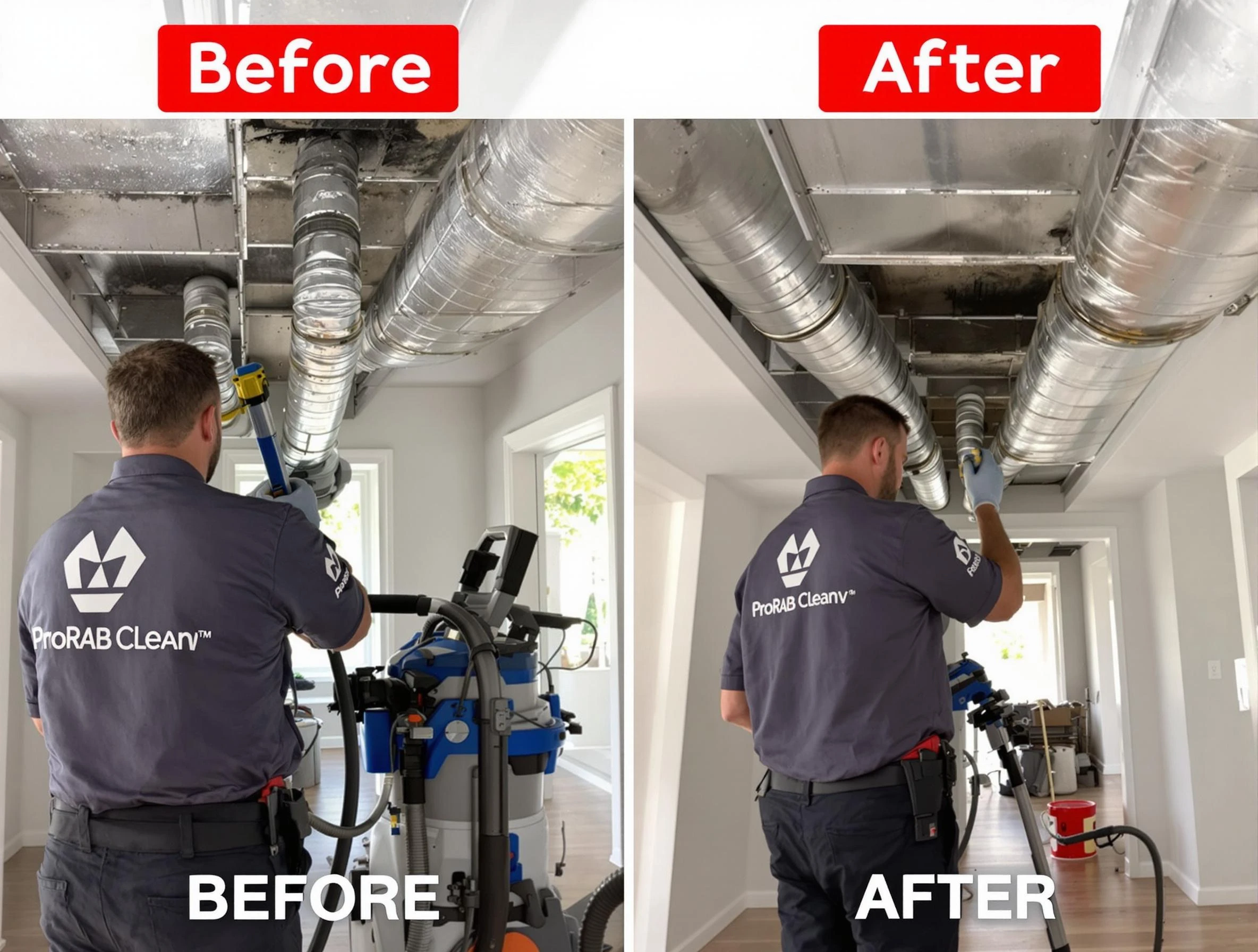 Kearns Air Duct Cleaning expert performing thorough residential duct cleaning in a Kearns home